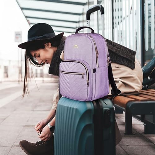 MATEIN 17 Inch Laptop Backpack, Womens College Backpack for School - color: Purple, size: 17inch