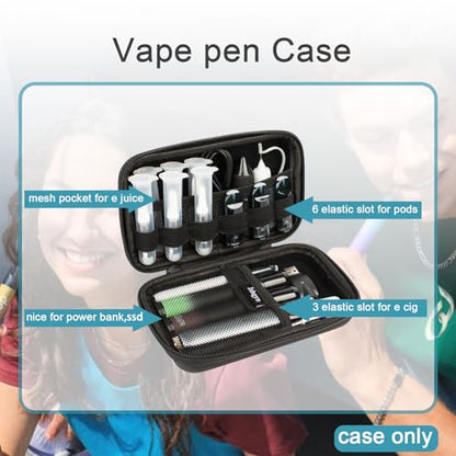 EVA Hard Shell Cable Organizer Travel Case for Cords & Chargers - size: 7.1X3.9 inch