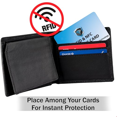 SaiTech IT 5 Pack RFID Blocking Card for Credit Debit ID Card, Sky Blue - color: Sky Blue