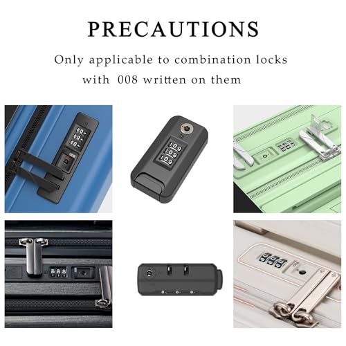 2PCS Master Luggage Key 008, for Luggage 008 Combination Lock