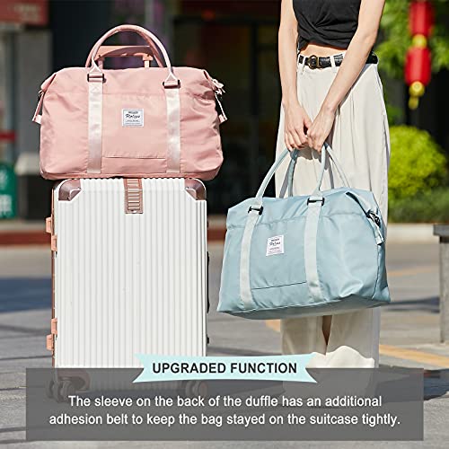 Travel Duffel Bag, Carry On Overnight Weekender Bags for Women - color: A1-Turquoise, style: Travel Bag