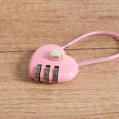 4 Pcs Heart Padlock Small Heart Lock with Key for Jewelry Box Diary Book