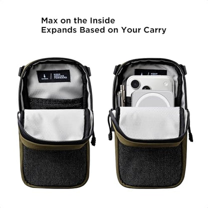 ALPAKA Modular Shoulder Pocket Small Phone Purse Crossbody Bag - color: Green-max