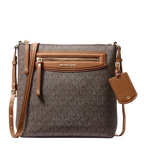 Michael Kors Women's Jet Set Travel Large Top-Zip Crossbody - color: Brown/Acorn