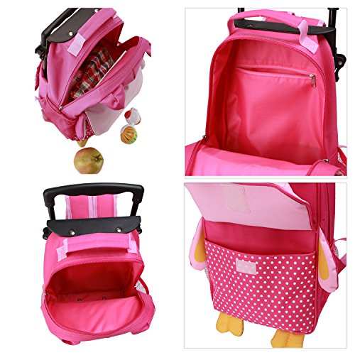 Yodo 3-Way Kids Suitcase Luggage or Toddler Rolling Backpack with wheels - color: Owl-Small, style: Owl
