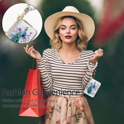 Blusabaca RFID Credit Card Holder Small Women Travel Wallet, Peacock - color: Peacock