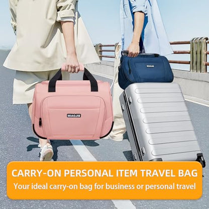 Underseat Carry On Luggage Bag, Lightweight Travel Tote Bag for Travel - color: Pink, size: 18IN