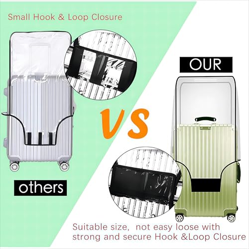 Clear Luggage Cover for Suitcase, 30 Inch Suitcase Cover - color: Transparent, size: XL (30-31 Inch Suitcase)