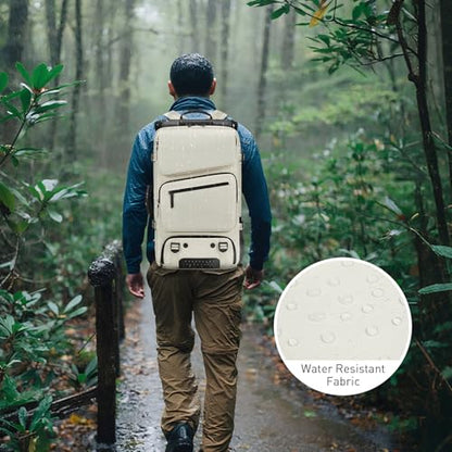 Backpack for Traveling On Airplane,Expandable Carry On Laptop Backpack for Men and Women,Outdoor Travel Bag,Off White - color: New Off White