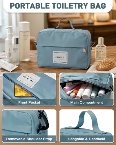 WOOMADA Extra Large Travel Duffle Bag with Shoes Compartment, Women Weekend Carry On Overnight Bag with Detachable Crossbody Bag for Travel, Business, Sports & Hospital(teal) - color: Teal