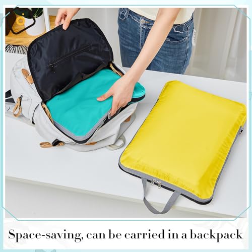 Hosuly 6 Pcs Compression Packing Cubes, 17.3 x 12.6'', Colorful - color: Colorful