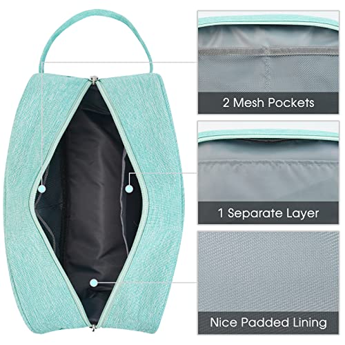 Narwey Travel Toiletry Bag for Women, Dopp Kit Men, Bathroom, Medicine Bag - color: A-Mint Green