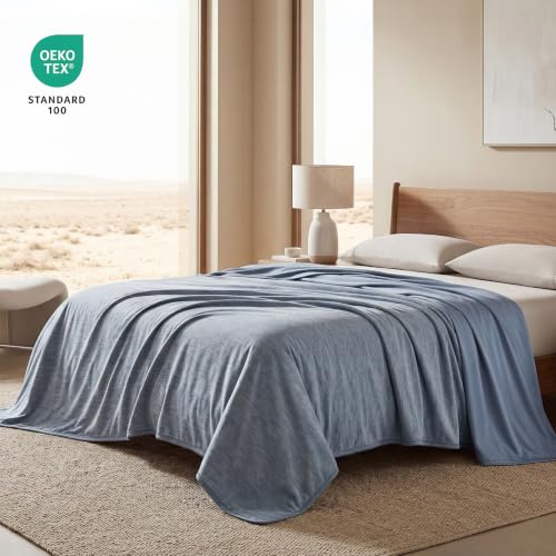 REDKISS Double-Sided Cooling Throw Blanket for Couch, 60" x 80" - color: Blue, size: Twin(60" x 80")