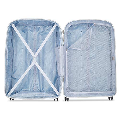 DELSEY PARIS Clavel Hardside Expandable Luggage with Spinner Wheels, White, 2-Piece Set (19/30) - color: White, size: 2-Piece Set (19/30 Inch)