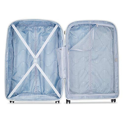 DELSEY PARIS Clavel Hardside Expandable Luggage with Spinner Wheels, White, 2-Piece Set (19/30) - color: White, size: 2-Piece Set (19/30 Inch)