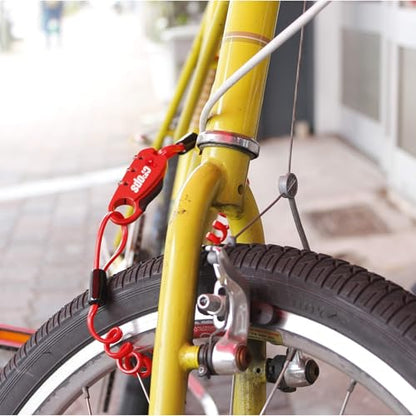 CROPS Q-BIRO Bike Lock Cable, 3 ft, Black, Shape-Memory Cable Lock - color: Black, size: 3ft Long