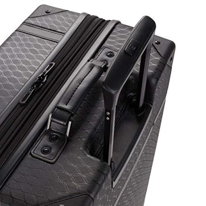 SwissGear 7739 Hardside Luggage Trunk with Spinner Wheels, Black, Checked-Large 26-Inch - color: Black, size: Checked-Large 26-Inch