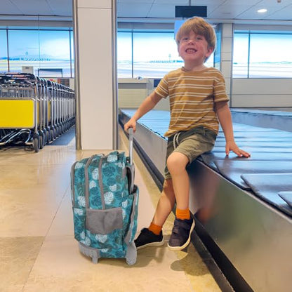 Tilami Rolling Backpack for Boys and Girls,Leaves - color: Leaves