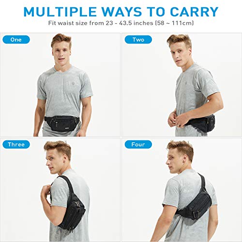 Oxpecker Waist Pack Bag, Black - color: black