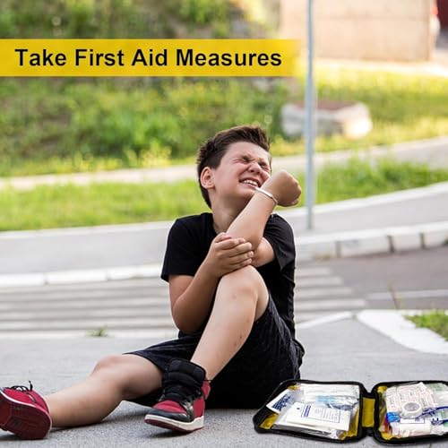 First Aid Kit 300PCS Car Home Camping Essentials Yellow 1st Aid - color: Yellow-300pcs