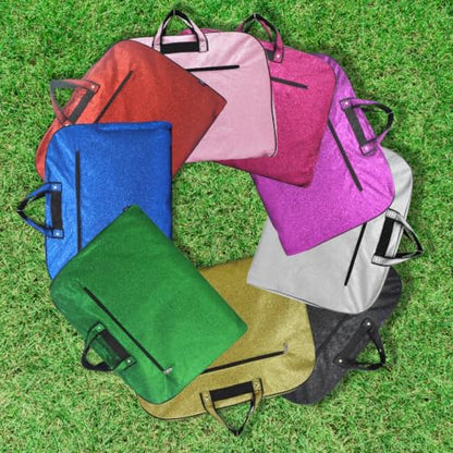NGIL Glitter Travel Hanging Garment Bag (Glitter-Red) - color: Glitter-Red