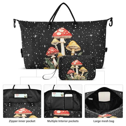 Mushroom Quilted Travel Bags Weekender Duffle Bags - color: Color 16