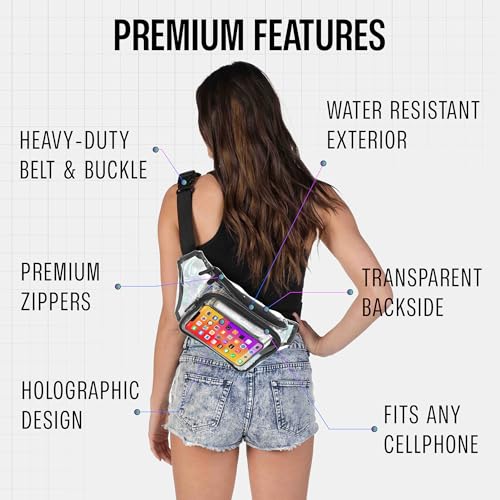 SoJourner Clear Stadium Approved Fanny Pack, Clear Transparent - color: Clear
