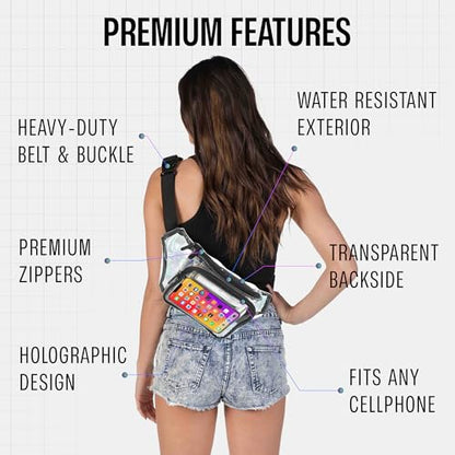 SoJourner Clear Stadium Approved Fanny Pack, Clear Transparent - color: Clear