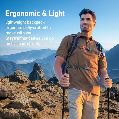 N NEVO RHINO Hiking Backpack,20L Waterproof Hiking Outdoor Daypack - color: Royalblue