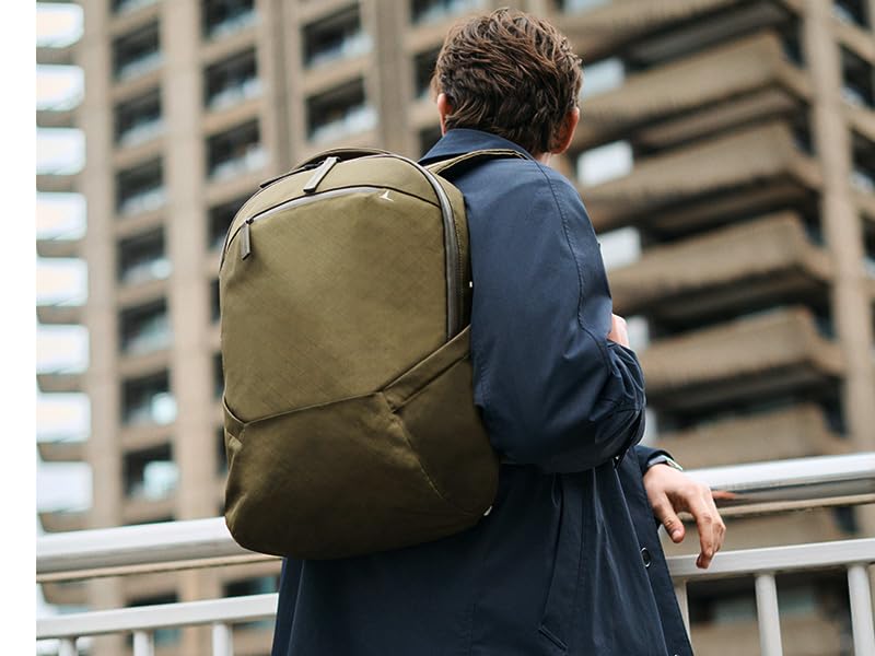 Troubadour Apex Backpack 4.0 EPX Edition - Ultra-Durable 22L Laptop Backpack with Recycled EPX Fabric, Fits 17” Laptop - Lightweight, Travel & Work Backpack – Olive - color: Olive, size: Apex 4.0 EPX