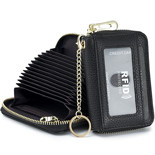 imeetu Rfid Credit Card Holder, Businese Card Case, Wallet for Women Men - color: Pro - Black