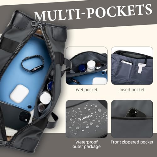 3 piece Carry on luggage 22x14x9 airline approved Grey - color: WolfGrey