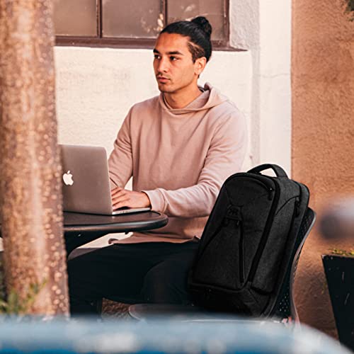 Knack Series 1 Medium Travel Backpack, 15.6-Inch Laptop, Expandable 27-39L - color: Black, size: Medium Backpack