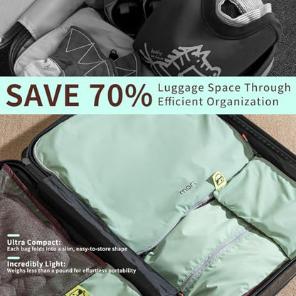 Morning Deer 5 Set Packing Cubes for Travel with Hanging Straps