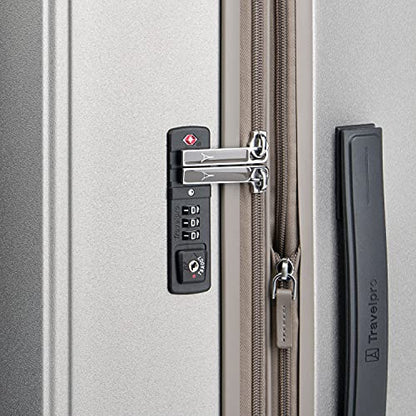 Travelpro Platinum Elite Hardside Luggage 2-Piece Set, Sand, 21 & 25-Inch - color: Metallic Sand, size: 2-Piece Set (21/25)