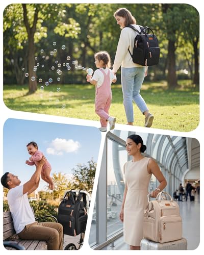 Qualyphant Extra Large Breast Pump Bag & Insulated Cooler, Dual-Deck Design - color: Khaki