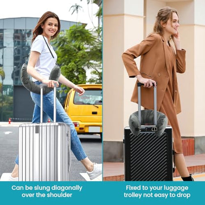 2‑Pack Stuffable Travel Neck Pillow, Velvet Fillable Neck Pillow for Travel