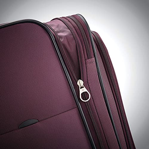 Samsonite Ascella X Softside Expandable Luggage with Spinner Wheels, Plum, Checked-Large 29-Inch - color: Plum, size: Checked-Large 29-Inch