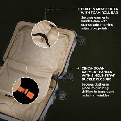Briggs & Riley Torq International 21 Inch Hardside Carry-On, Granite - color: Granite, size: 21" Carry-On