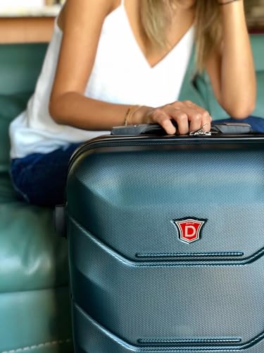 DUKAP ZONIX 20-Inch Carry-On Hardside Spinner Luggage Lightweight Green - color: Green, size: 20 Inch
