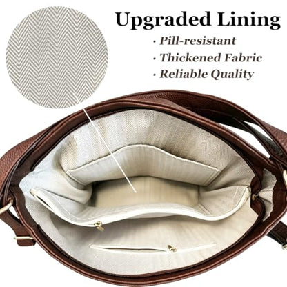 Convertible Backpack Purse for Women with Compartments and Pockets - color: Coffee