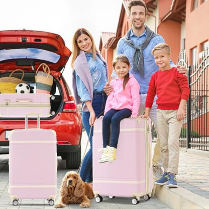 Carry on Luggage with Wheels 4 Piece Hardshell Suitcase Set Spinner,A6 - color: A6