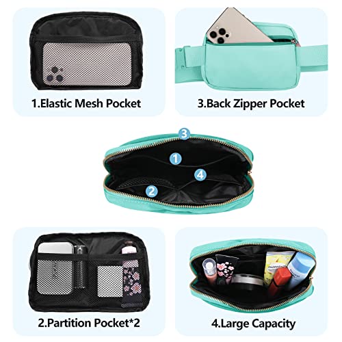 VOROLO Fanny Pack For Women And Men Crossbody Bag Belt Bag Light Green - color: Light Green