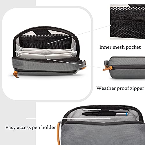 TRIPPED Travel Gear Tech Organizer Pouch for Cables and Accessories - color: Grey