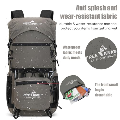 Bseash 30L Lightweight Hiking Backpack, Gray - color: Gray