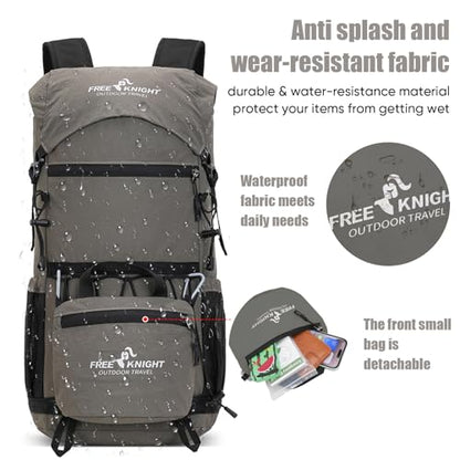 Bseash 30L Lightweight Hiking Backpack, Gray - color: Gray