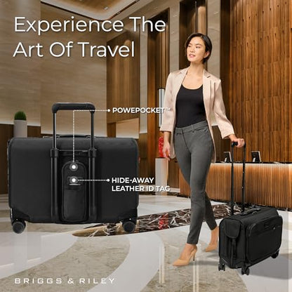 Briggs & Riley Baseline 의류 가방, 블랙., Briggs & Riley 베이스라인 의류 가방 - size: 21" Global Carry-On