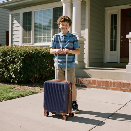 Luggage Sets 6 Piece Suitcases (Purple,16"/20"/24"/28"/DB/TB) - color: Purple, size: 6 Piece Sets (16/20/24/28/DB/TB)