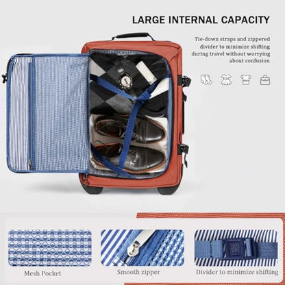 30" Expandable 15% Rolling Duffle Bag w/Wheels and Handle - color: NEW-30''-Orange, size: 30in