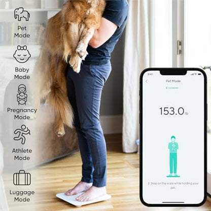 Wyze Smart Scale X Digital Bathroom Scale for Body Weight and Fat(White) - color: Scale X White